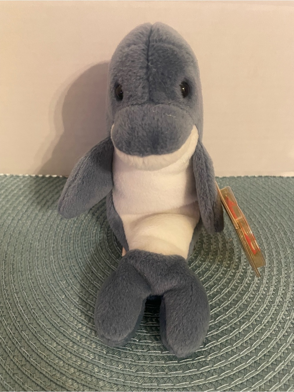 Ty Beanie Baby Echo the Dolphin 4180 – Original Hang Tag + Tush Tag
